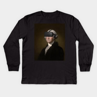 George Washington VR Kids Long Sleeve T-Shirt